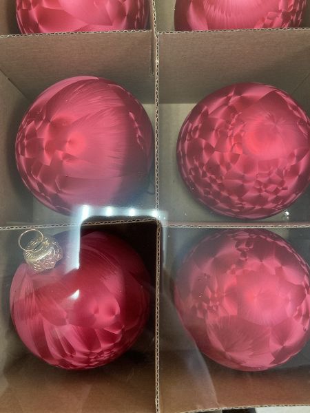 Шар елочный стекл. 8 см, [65]